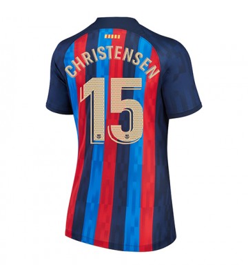 Barcelona Andreas Christensen #15 Hjemmedrakt Kvinner 2022-23 Kortermet
